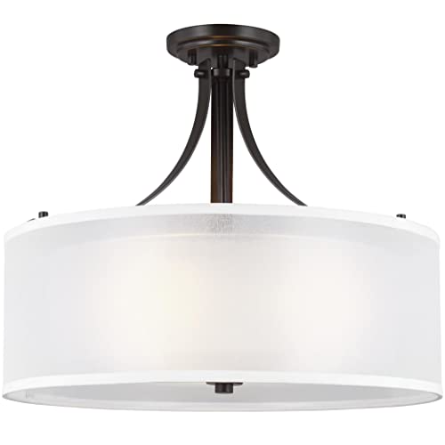 Generation Lighting 7737303-710 Elmwood Park Three Light Semi-Flush Mount, Bronze Alternate Image.jpg