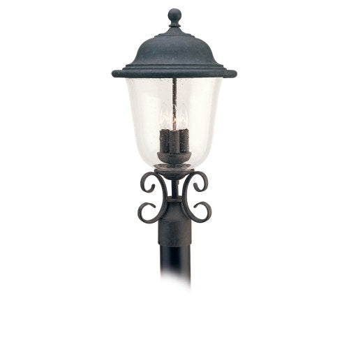 Generation Lighting 8259-46 Trafalgar Three Light Outdoor Post Lantern, Oxidized Bronze Alternate Image.jpg