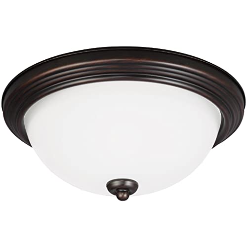 Generation Lighting 77265-710 Geary Three Light Flush Mount, Bronze Alternate Image.jpg