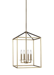 Generation Lighting 5115004EN-848 Perryton Four Light Hall / Foyer, Satin Brass Alternate Image.jpg