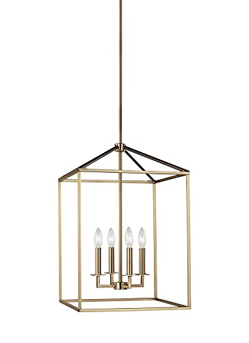 Generation Lighting 5115004EN-848 Perryton Four Light Hall / Foyer, Satin Brass Alternate Image.jpg