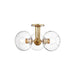 Mitzi H270603-AGB Margot Three Light Semi Flush Mount, Aged Brass Alternate Image.jpg