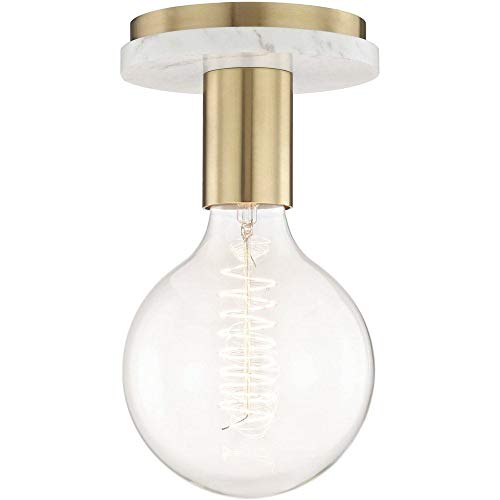 Mitzi H110601-AGB Chloe One Light Semi Flush Mount, Aged Brass Alternate Image.jpg