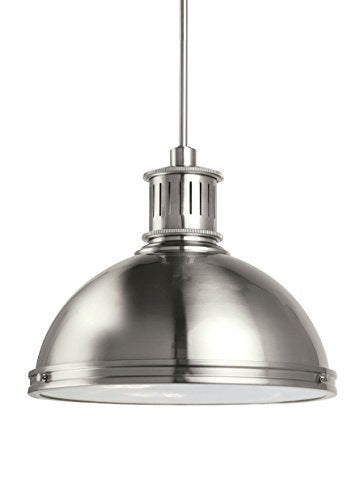 Generation Lighting 65087EN3-962 Pratt Street Metal Three Light Pendant, Brushed Nickel Alternate Image.jpg