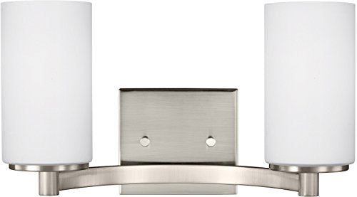 Generation Lighting 4439102-962 Hettinger Two Light Wall / Bath, Brushed Nickel Alternate Image.jpg