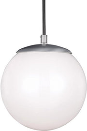 Visual Comfort Studio 6018EN3-04 Leo - Hanging Globe One Light Pendant, Satin Aluminum Alternate Image.jpg