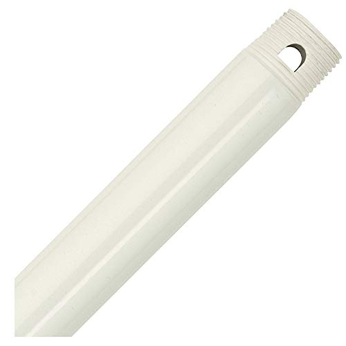 Visual Comfort Fan DR48RZW Universal Downrod, Matte White Alternate Image.jpg