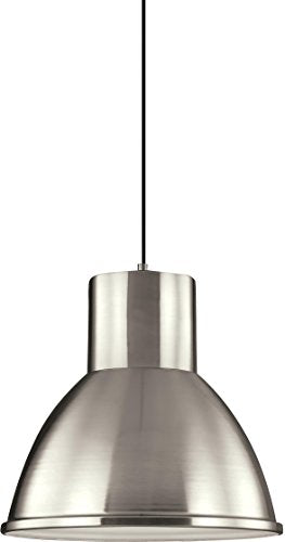 Generation Lighting 6517401EN3-962 Division Street One Light Pendant, Brushed Nickel Alternate Image.jpg