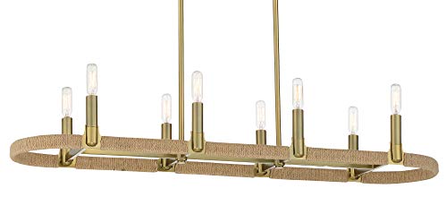 Minka-Lavery 3868-695 Windward Passage Eight Light Island Pendant, Soft Brass Alternate Image.jpg