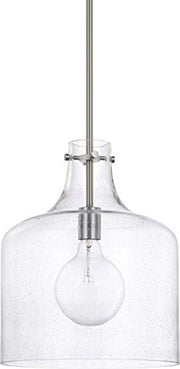 Capital Lighting 325712BN Crawford One Light Pendant, Brushed Nickel Alternate Image.jpg