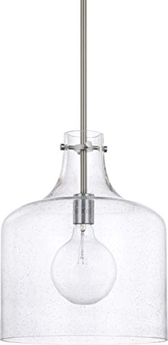 Capital Lighting 325712BN Crawford One Light Pendant, Brushed Nickel Alternate Image.jpg