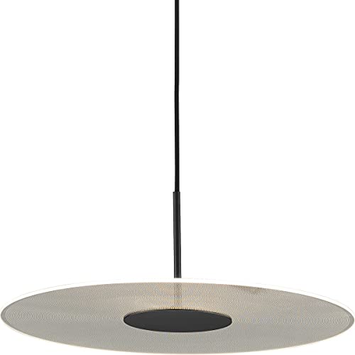 Progress P500318-031-30 Spoke LED Collection Matte Black Modern Style Hanging Pendant Light Alternate Image.jpg
