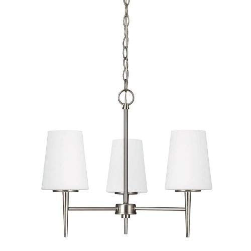 Generation Lighting 3140403-962 Driscoll Three Light Chandelier, Brushed Nickel Alternate Image.jpg