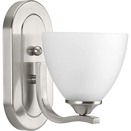 Progress P300095-009 Laird Collection One-Light Brushed Nickel Etched Glass Traditional Bath Vanity Light Alternate Image.jpg