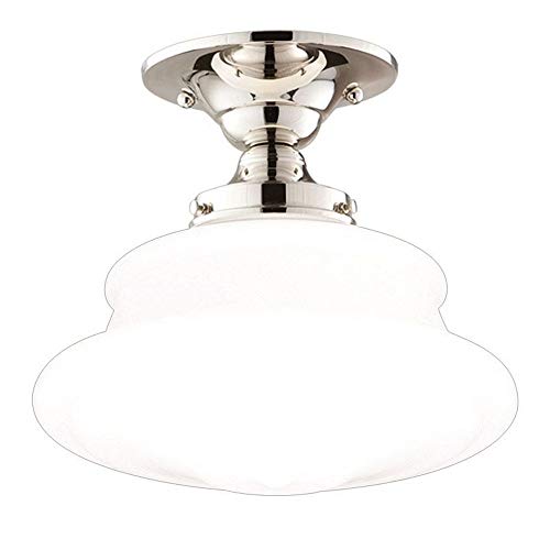 Hudson Valley 3412F-PN Petersburg One Light Semi Flush Mount, Polished Nickel Alternate Image.jpg