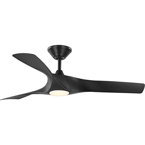 Progress P250060-031-30 Ryne Collection 52" 3-Blade Matte Black LED Transitional Indoor/Outdoor DC Ceiling Fan Alternate Image.jpg