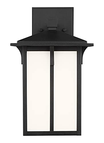 Generation Lighting 8552701EN3-12 Tomek One Light Outdoor Wall Lantern, Black Alternate Image.jpg