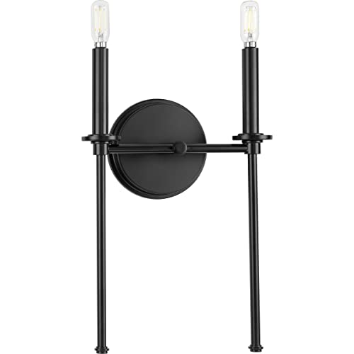 Progress P710107-31M Elara Collection Two-Light New Traditional Matte Black Wall Light Alternate Image.jpg