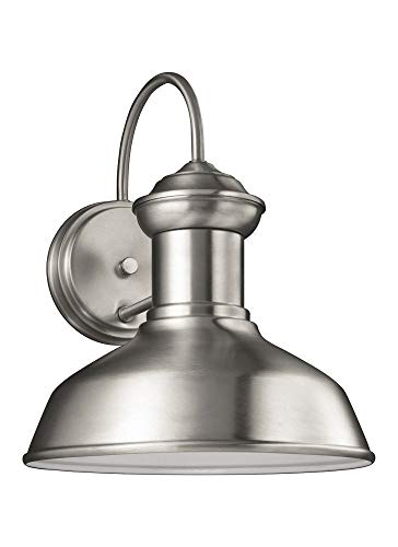 Generation Lighting 8547701-04/T Fredricksburg One Light Outdoor Wall Lantern, Satin Aluminum Alternate Image.jpg
