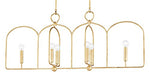 Mitzi H512906-GL Mallory Six Light Island Pendant, Gold Leaf Alternate Image.jpg