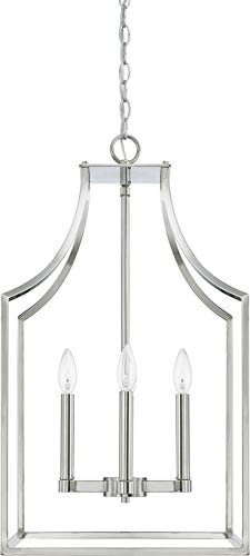 Capital Lighting 520443PN Wright Four Light Foyer Pendant, Polished Nickel Alternate Image.jpg