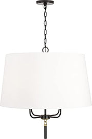 Capital Lighting 341941YA Beckham Four Light Pendant, Glossy Black and Aged Brass Alternate Image 3.jpg