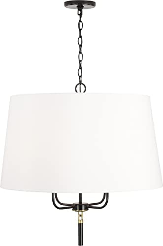 Capital Lighting 341941YA Beckham Four Light Pendant, Glossy Black and Aged Brass Alternate Image 3.jpg