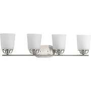 Progress P300007-009 West Village Collection Four-Light Brushed Nickel Etched Double Prismatic Glass Farmhouse Bath Vanity Light Alternate Image.jpg