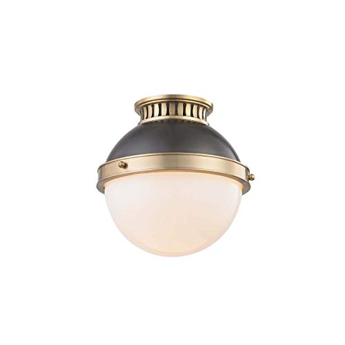 Hudson Valley 4009-ADB Latham One Light Flush Mount, Aged/Antique Distressed Bronze Alternate Image.jpg