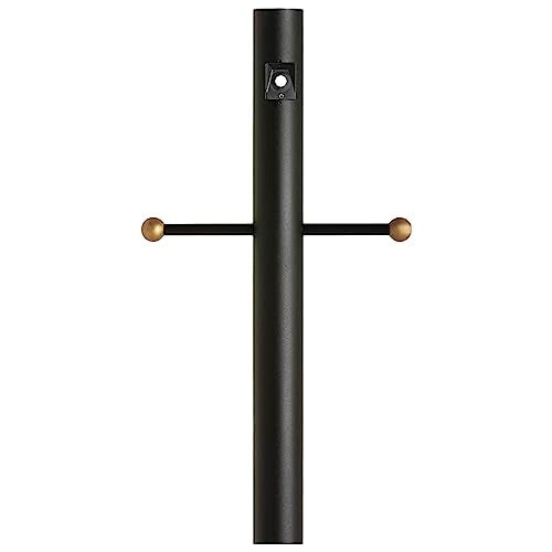 Generation Lighting 8114-12 Outdoor Posts Post with Ladder Rest and Photo Cell, Black Alternate Image.jpg