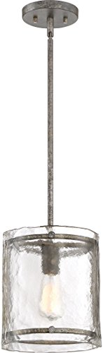 Quoizel FTS1509MM Fortress One Light Mini Pendant, Mottled Silver Alternate Image 4.jpg