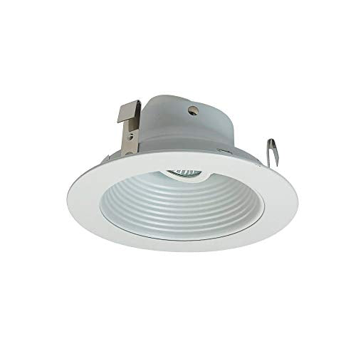 Nora Lighting NL-410 Recessed 4"Stepped Baffle, White Alternate Image.jpg