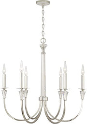 Capital Lighting 441861PN Laurent Six Light Chandelier, Polished Nickel Alternate Image 4.jpg