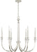 Capital Lighting 441861PN Laurent Six Light Chandelier, Polished Nickel Alternate Image 4.jpg