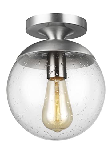 Visual Comfort Studio 7501801-04 Leo - Hanging Globe One Light Wall / Ceiling Semi-Flush Mount, Satin Aluminum Alternate Image.jpg