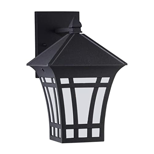 Generation Lighting 89132-12 Herrington One Light Outdoor Wall Lantern, Black Alternate Image.jpg
