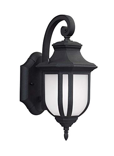 Generation Lighting 8536301EN3-12 Childress One Light Outdoor Wall Lantern, Black Alternate Image.jpg
