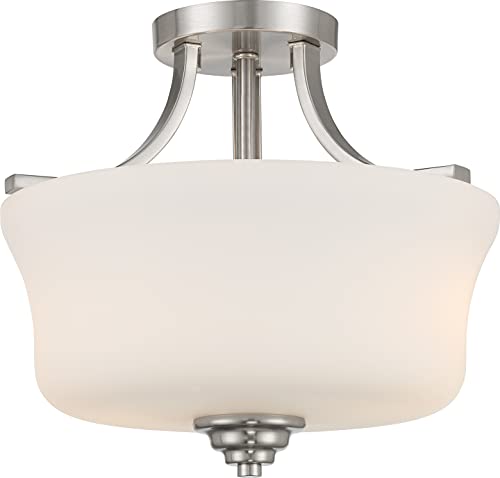 Minka-Lavery 4922-84 Shyloh Two Light Semi Flush Mount, Brushed Nickel Alternate Image.jpg