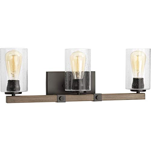 Progress P300068-020 Barnes Mill Collection Three-Light Antique Bronze Clear Seeded Glass Farmhouse Bath Vanity Light Alternate Image.jpg