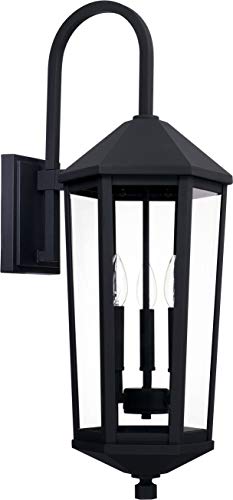 Capital Lighting 926931BK Ellsworth Three Light Outdoor Wall Lantern, Black Alternate Image.jpg
