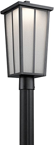 Kichler 49625BKTLED Amber Valley LED Outdoor Post Mount, Textured Black Alternate Image.jpg