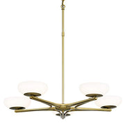 George Kovacs P1465-695-L Scale LED Chandelier, Soft Rass Alternate Image.jpg