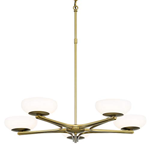 George Kovacs P1465-695-L Scale LED Chandelier, Soft Rass Alternate Image.jpg