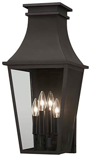 Minka-Lavery 7992-66 Gloucester Four Light Outdoor Wall Mount, Sand Coal Alternate Image.jpg