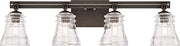 Minka-Lavery 2734-709 Graham Avenue Four Light Bath, Smoked Iron And Brushed Nickel Alternate Image.jpg