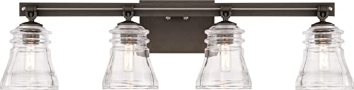 Minka-Lavery 2734-709 Graham Avenue Four Light Bath, Smoked Iron And Brushed Nickel Alternate Image.jpg