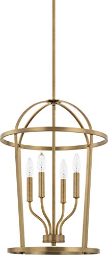 Capital Lighting 528541AD Greyson Four Light Foyer Pendant, Aged Brass Alternate Image.jpg