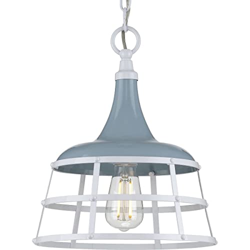 Progress P500236-164 Bastille Collection One-Light Coastal Blue Coastal Pendant Light Alternate Image.jpg