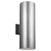 Visual Comfort Studio 8313902-753 Outdoor Cylinders Two Light Outdoor Wall Lantern, Painted Brushed Nickel Alternate Image.jpg