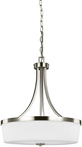 Generation Lighting 6639103EN3-962 Hettinger Three Light Pendant, Brushed Nickel Alternate Image.jpg